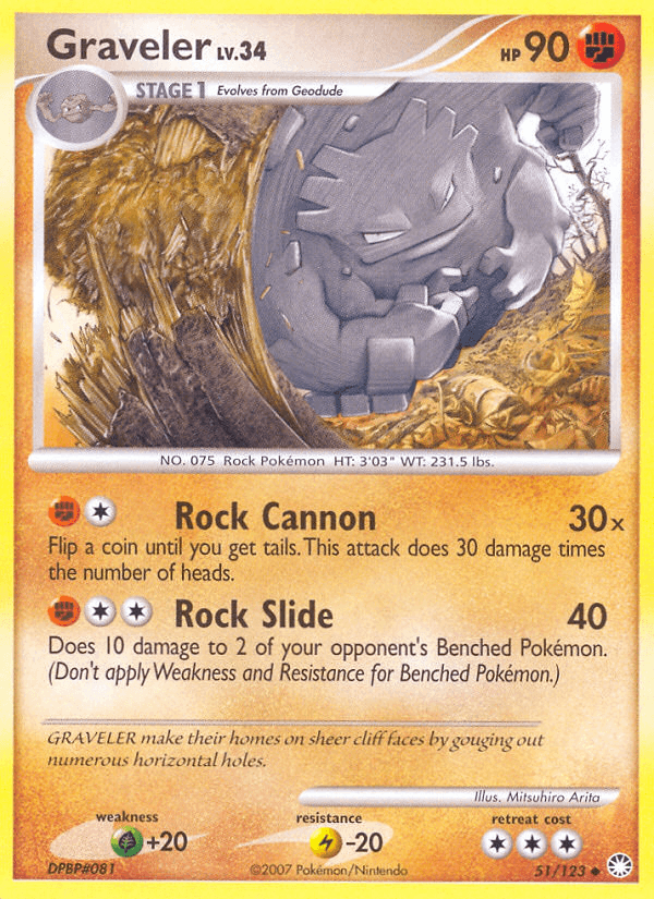 Graveler — Mysterious Treasures #51