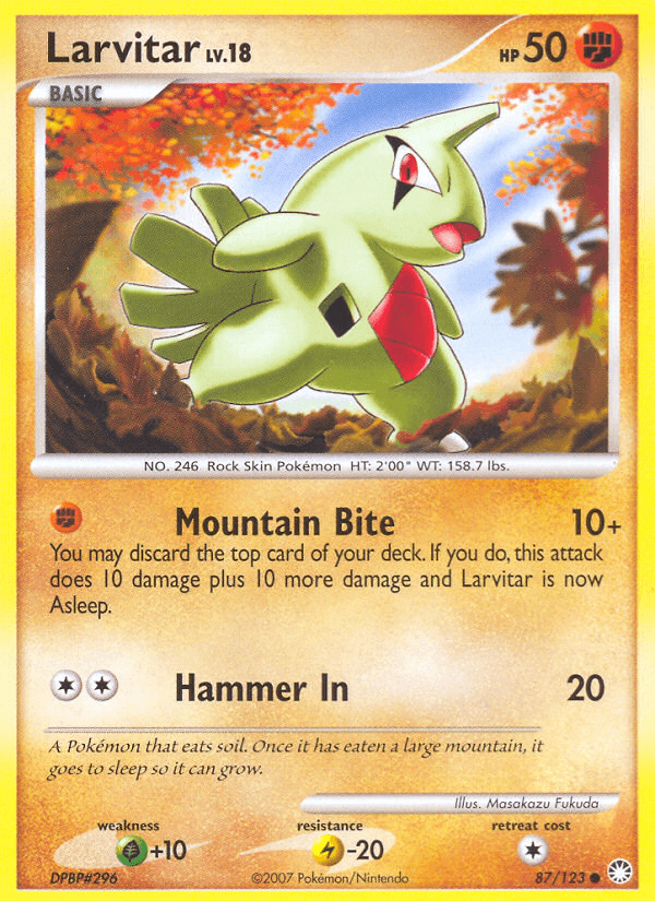 Larvitar — Mysterious Treasures #87