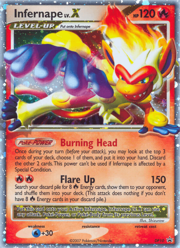 Infernape LV.X — DP Black Star Promos #DP10