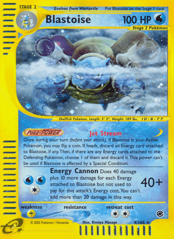 Blastoise — Expedition Base Set #4