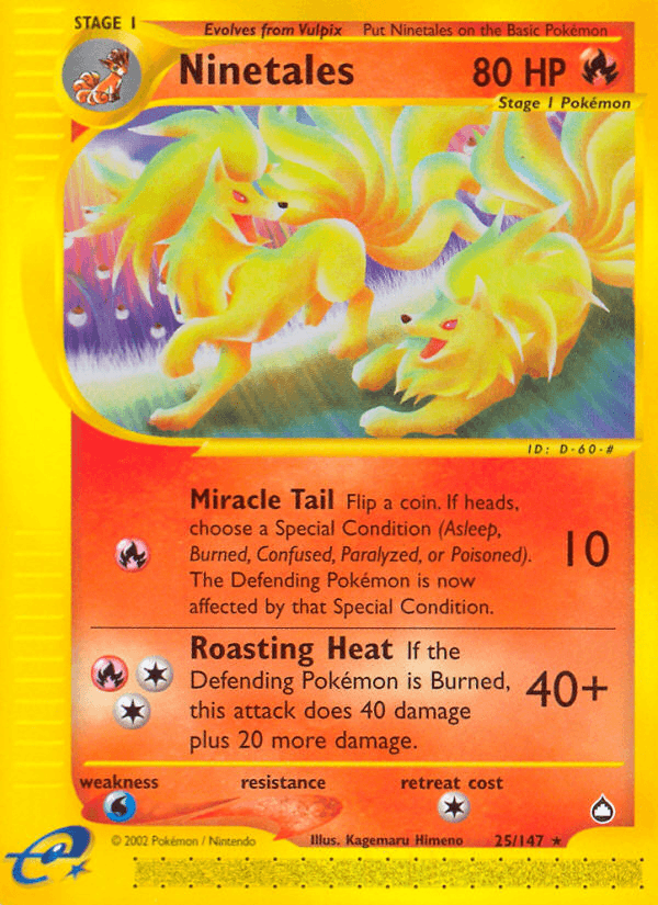 Ninetales — Aquapolis #25