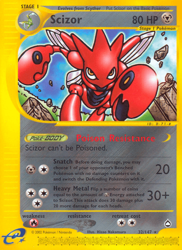 Scizor — Aquapolis #32
