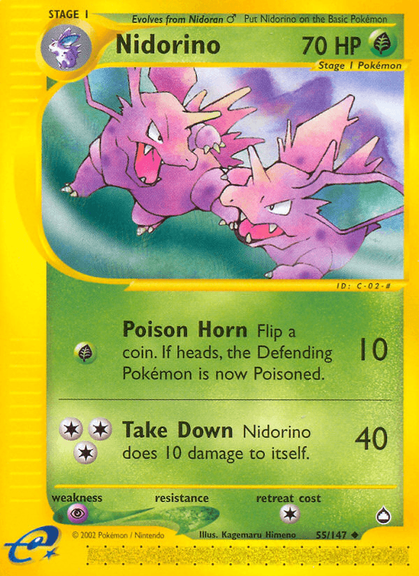 Nidorino — Aquapolis #55