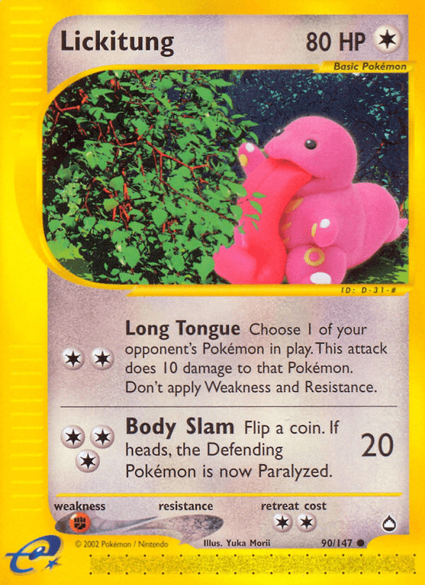 Lickitung — Aquapolis #90
