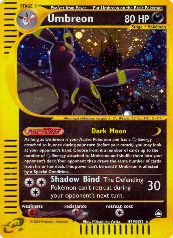 Umbreon — Aquapolis #H29