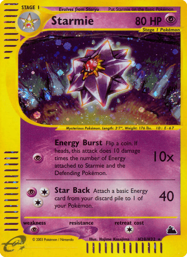 Starmie — Skyridge #H28