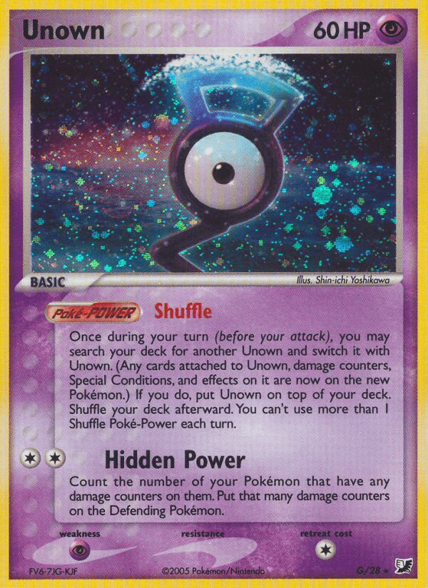 Unown — Unseen Forces #G