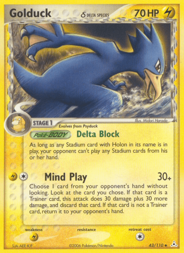 Golduck δ — Holon Phantoms #43