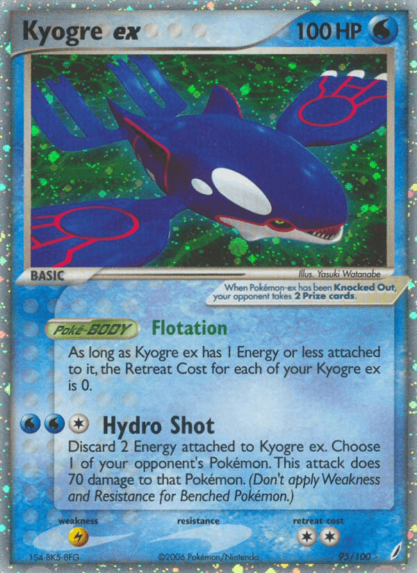 Kyogre ex — Crystal Guardians #95