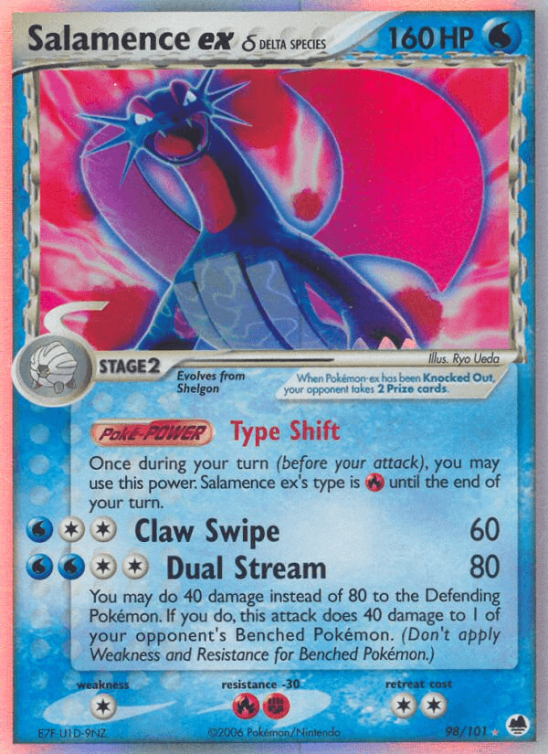 Salamence ex δ — Dragon Frontiers #98