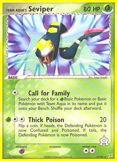 Team Aqua's Seviper — Team Magma vs Team Aqua #17