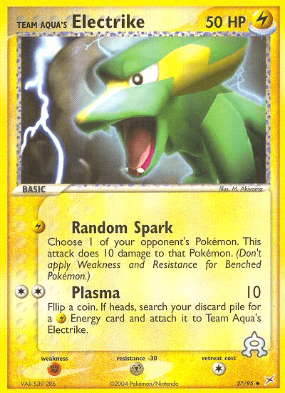 Team Aqua's Electrike — Team Magma vs Team Aqua #27
