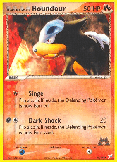 Team Magma's Houndour — Team Magma vs Team Aqua #35