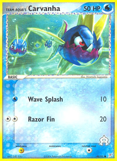 Team Aqua's Carvanha — Team Magma vs Team Aqua #48