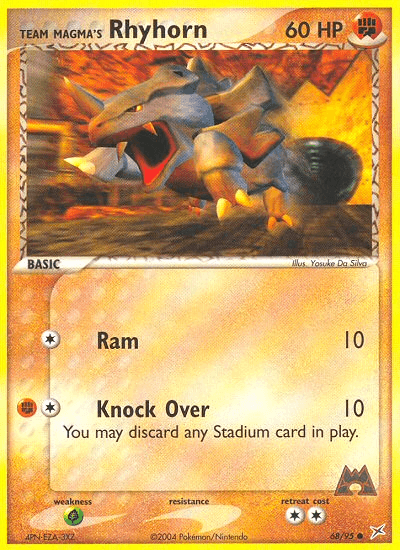 Team Magma's Rhyhorn — Team Magma vs Team Aqua #68