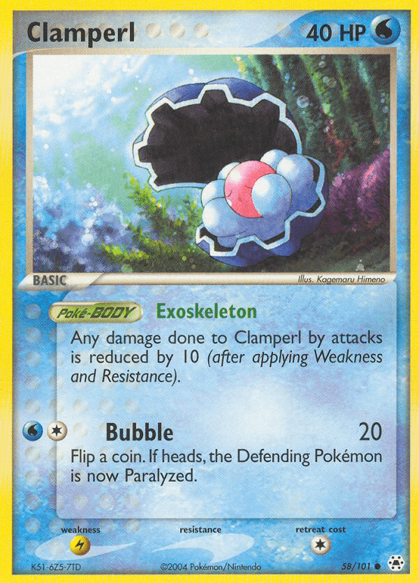 Clamperl — Hidden Legends #58