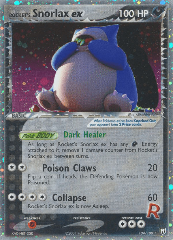 Rocket's Snorlax ex — Team Rocket Returns #104
