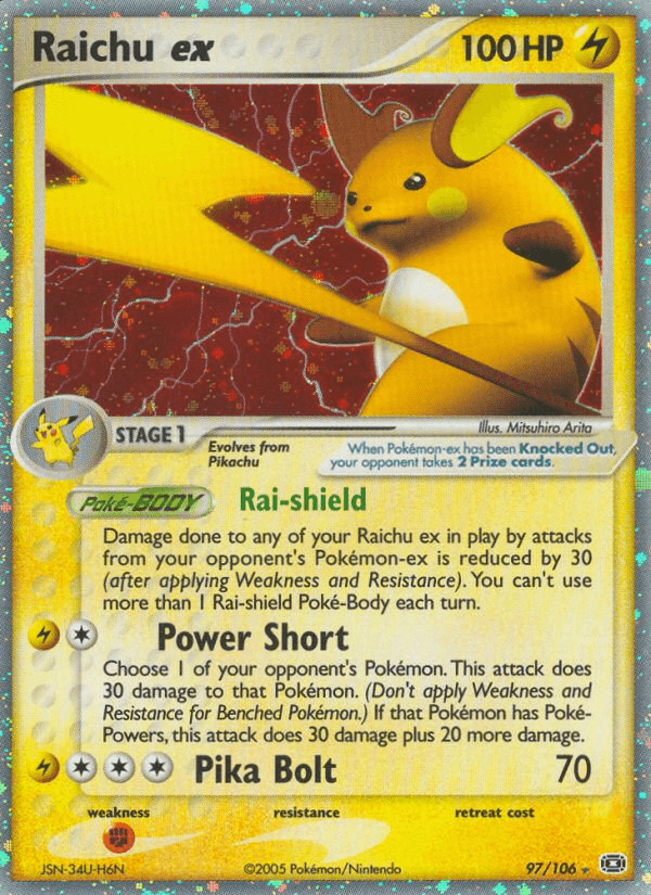 Raichu ex — Emerald #97