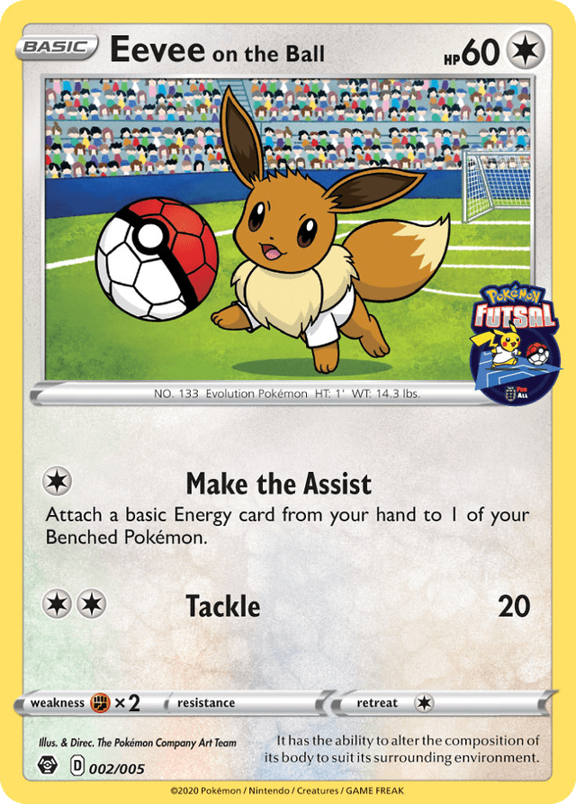 Eevee on the Ball — Pokémon Futsal Collection #2