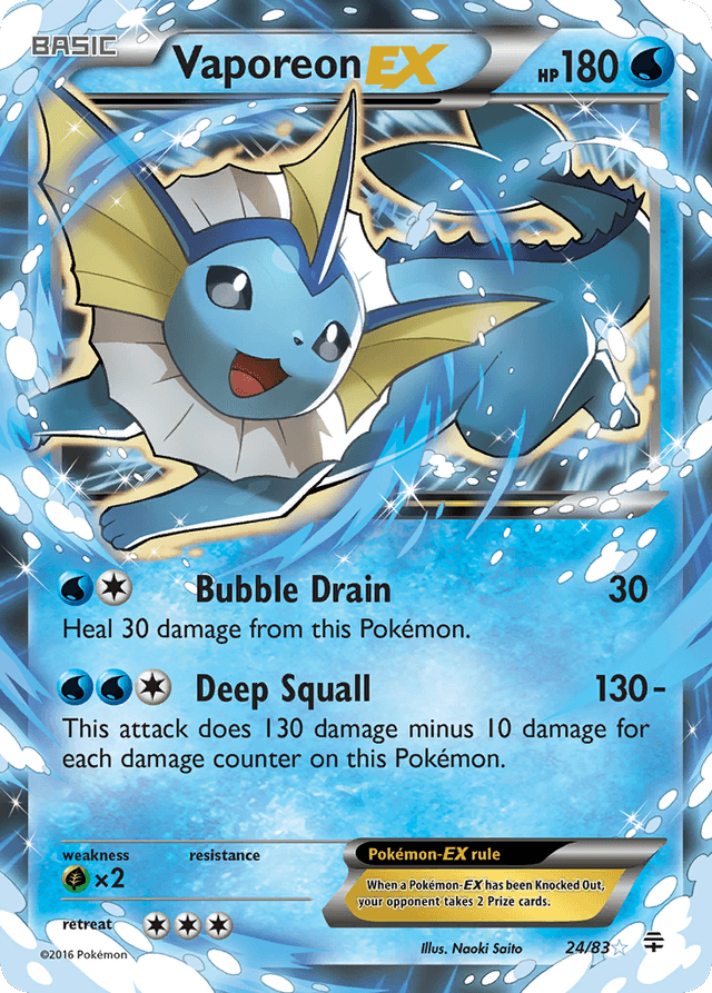 Vaporeon-EX — Generations #24