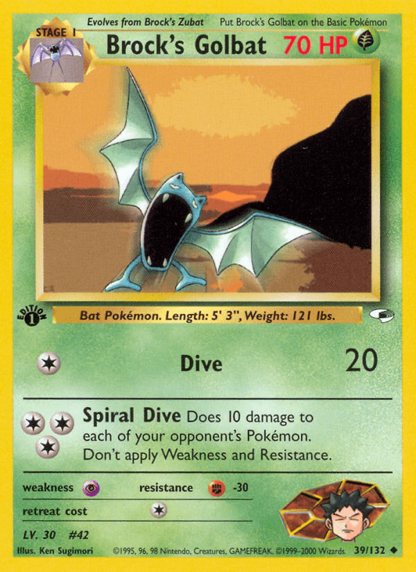 Brock's Golbat — Gym Heroes #39
