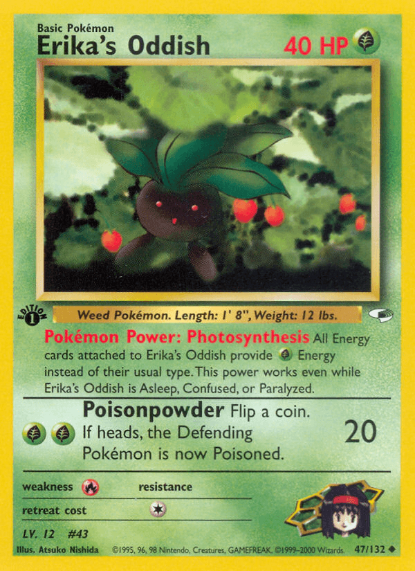 Erika's Oddish — Gym Heroes #47