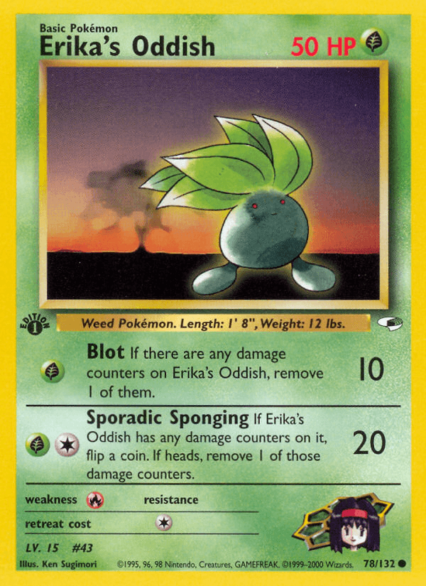 Erika's Oddish — Gym Heroes #78