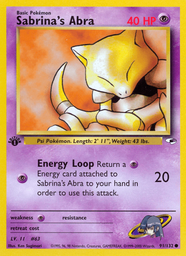 Sabrina's Abra — Gym Heroes #91