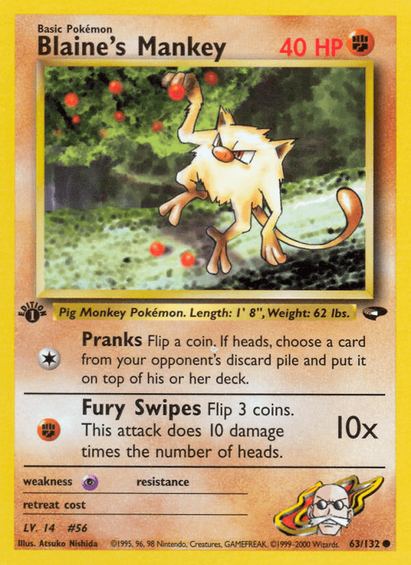 Blaine's Mankey — Gym Challenge #63