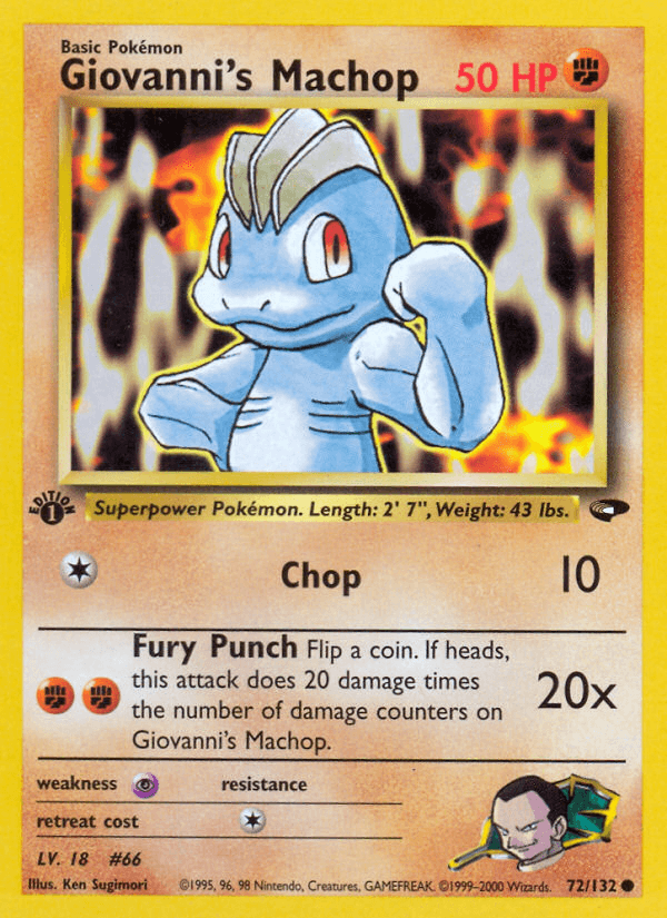 Giovanni's Machop — Gym Challenge #72