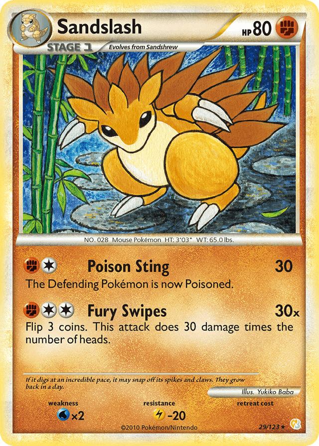 Sandslash — HeartGold & SoulSilver #29