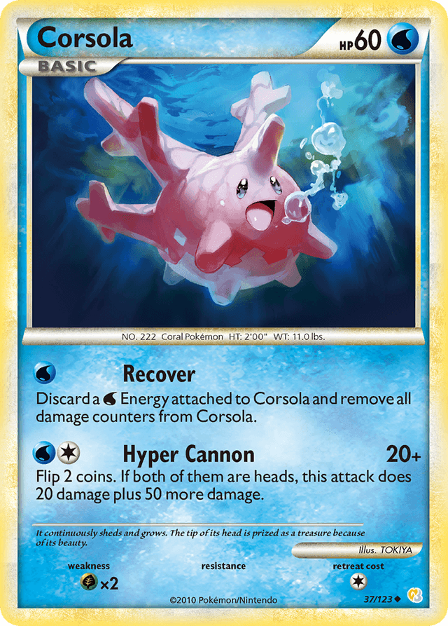 Corsola — HeartGold & SoulSilver #37