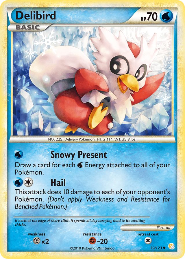 Delibird — HeartGold & SoulSilver #39