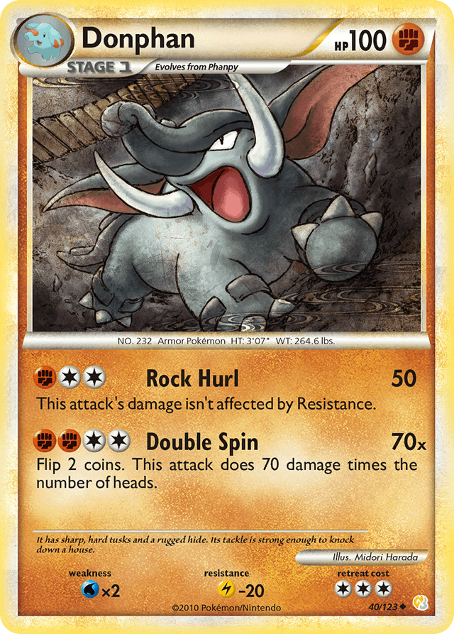 Donphan — HeartGold & SoulSilver #40