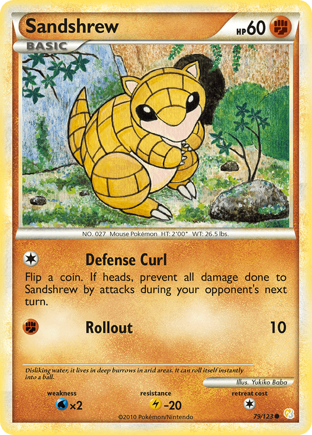 Sandshrew — HeartGold & SoulSilver #79