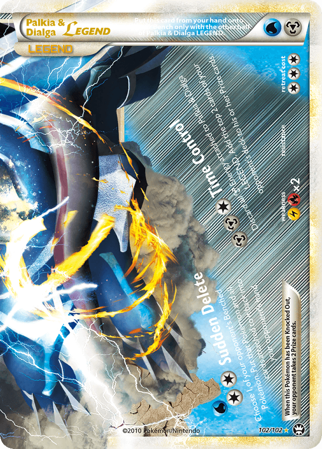 Palkia & Dialga LEGEND — HS—Triumphant #102