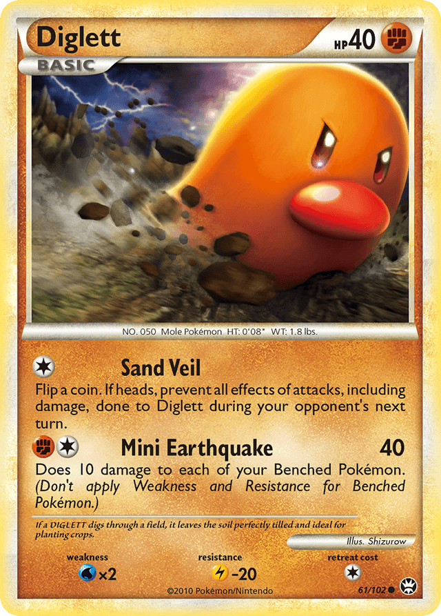 Diglett — HS—Triumphant #61