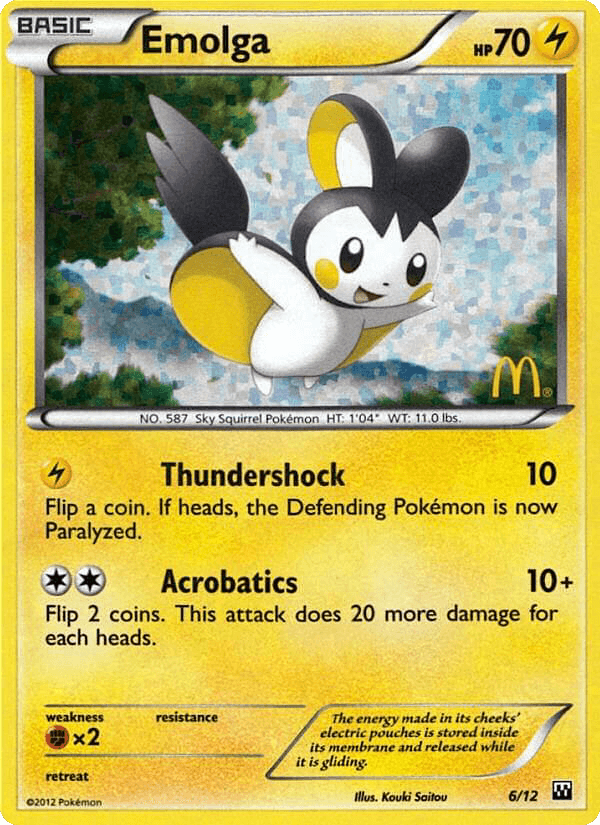 Emolga — McDonald's Collection 2012 #6
