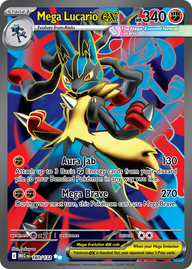 Mega Lucario ex — Mega Evolution #160