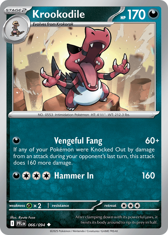 Krookodile — Phantasmal Flames #66