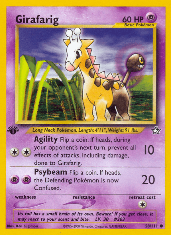 Girafarig — Neo Genesis #58