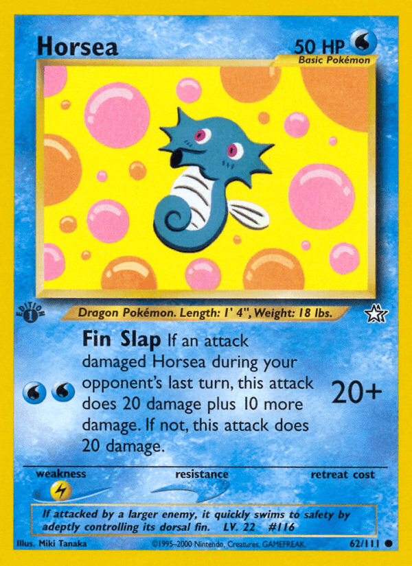 Horsea — Neo Genesis #62