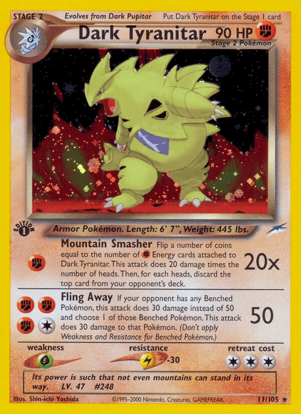 Dark Tyranitar — Neo Destiny #11