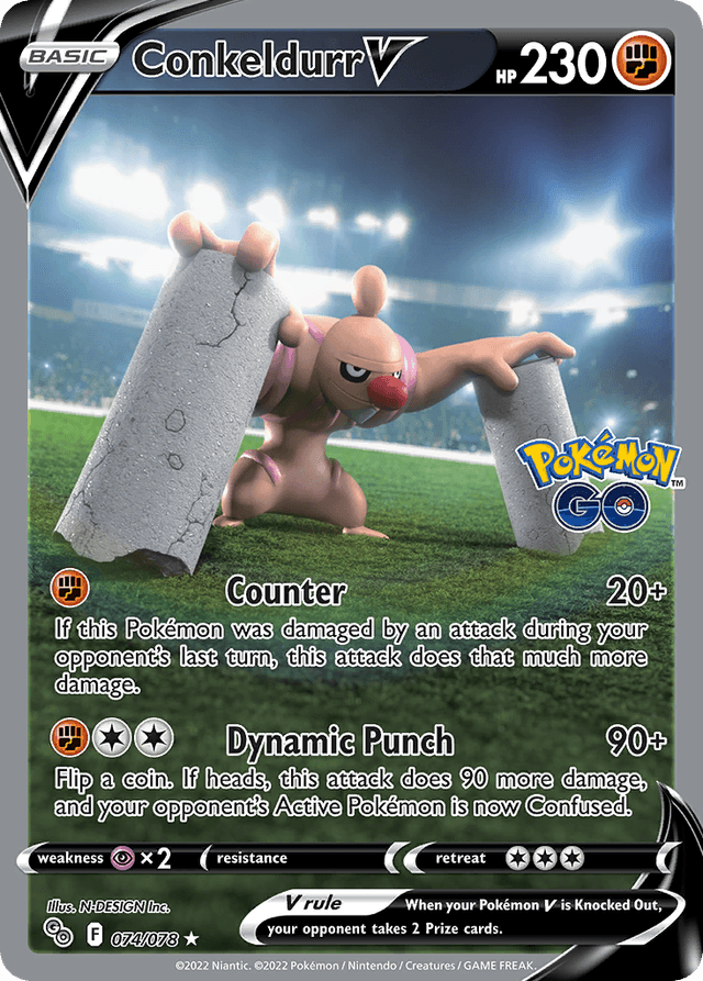 Conkeldurr V — Pokémon GO #74