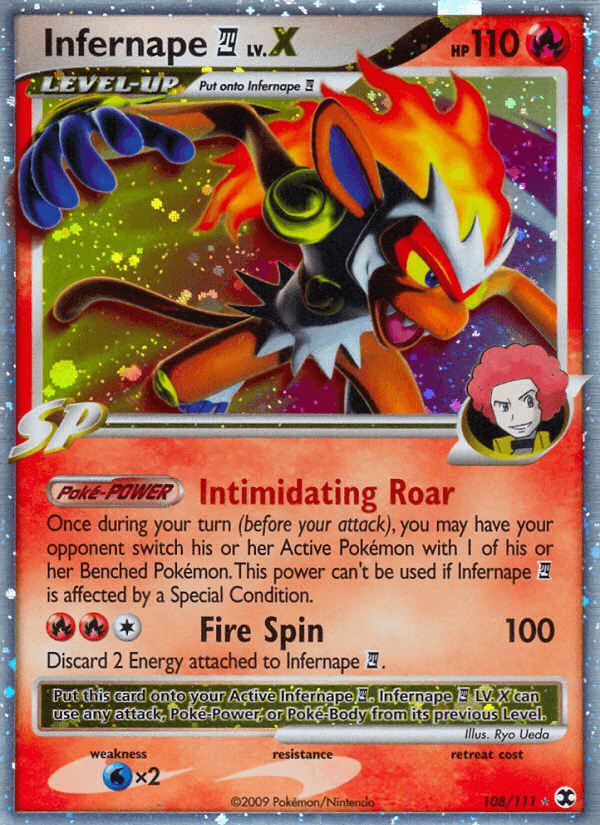 Infernape E4 LV.X — Rising Rivals #108