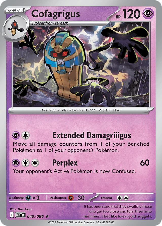 Cofagrigus — White Flare #40