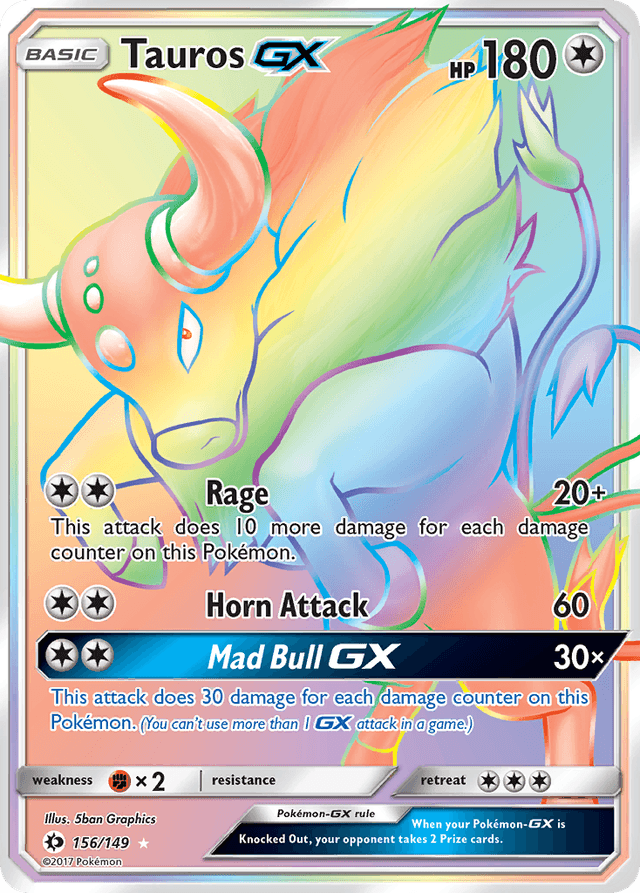 Tauros-GX — Sun & Moon #156