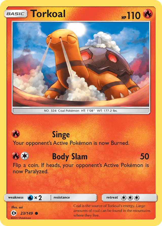 Torkoal — Sun & Moon #23