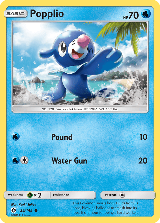 Popplio — Sun & Moon #39