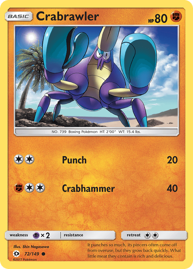 Crabrawler — Sun & Moon #72